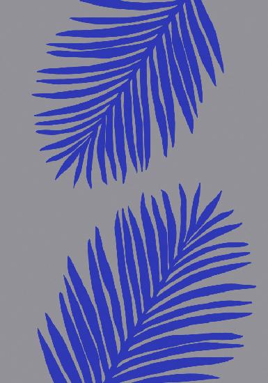 PALM LEAF 02 SOFT GRAY