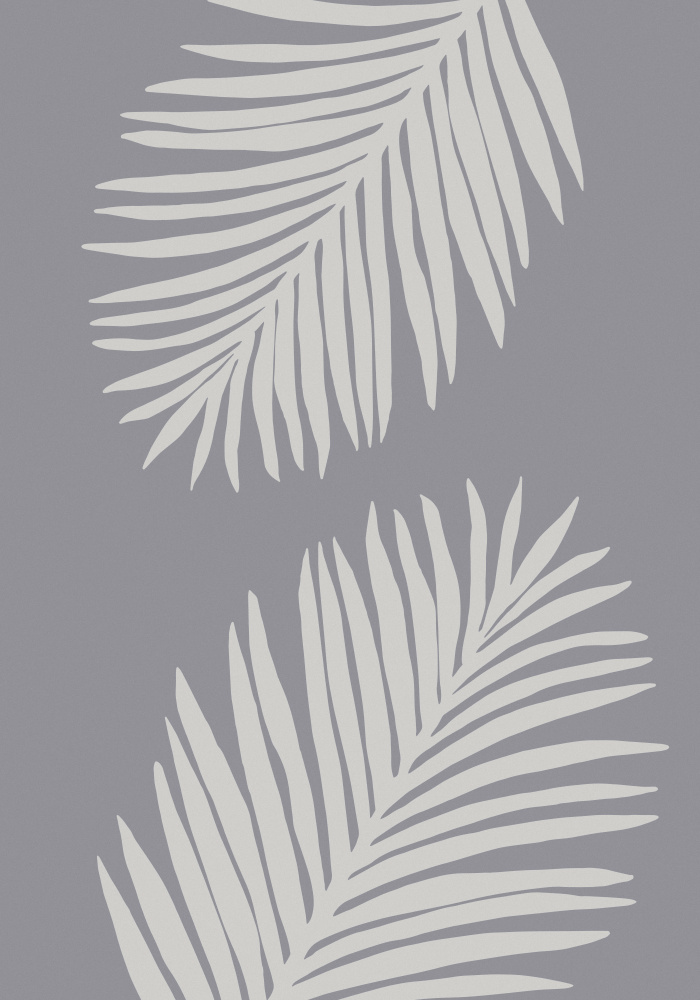 PALM LEAF 03 MEDIUM GRAY von Pictufy Studio