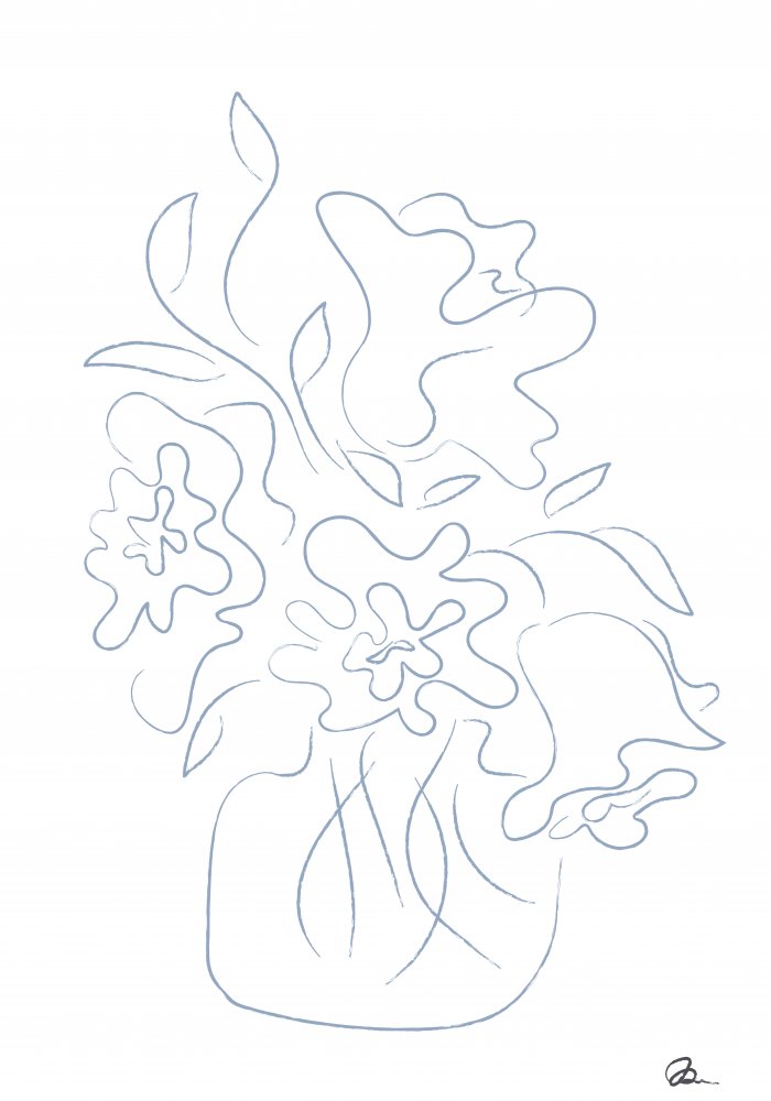 Flower Bouquet Sketch von Pictufy Studio II