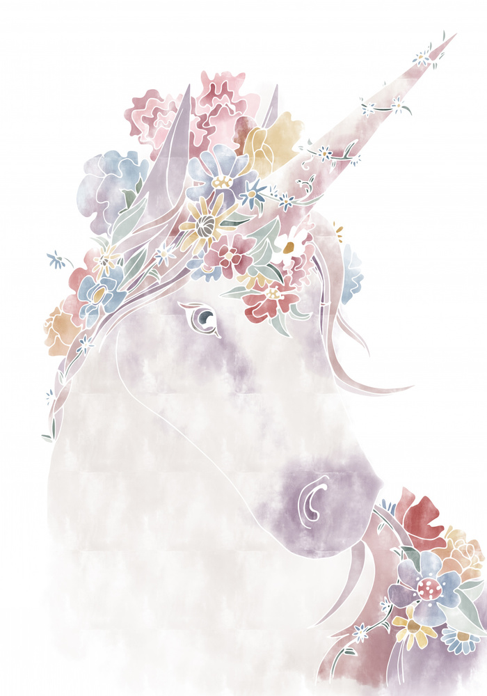 Unicorn Floral von Pictufy Studio II