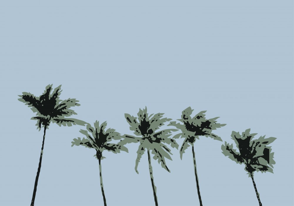 Palms Blue von Pictufy Studio II