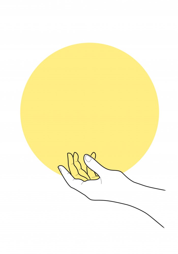 Sun in Hand von Pictufy Studio II