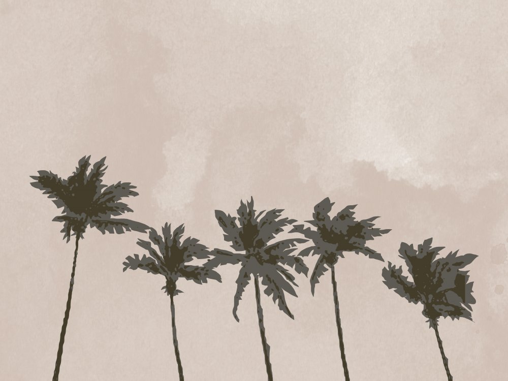 Windy Palm Trees von Pictufy Studio II