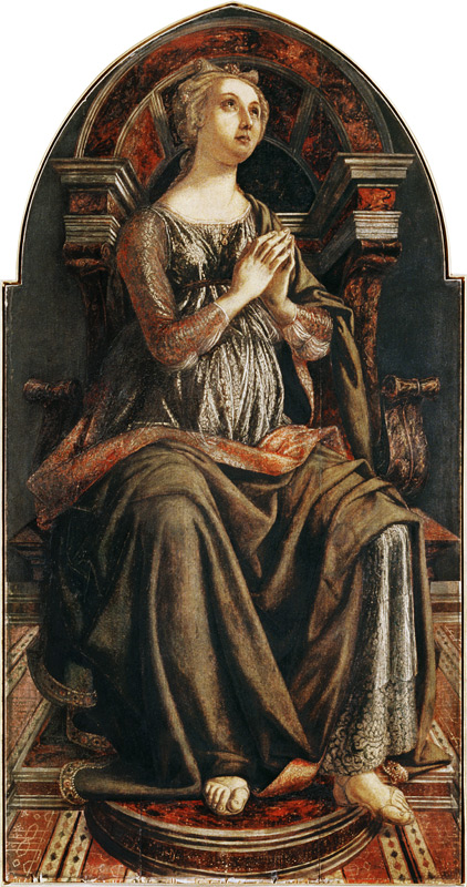 Hope, from a series of panels depicting the Virtues designed for the Council Chamber of the Merchant von Piero del Pollaiuolo