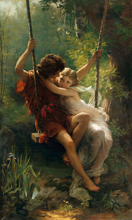 Le printemps (Der Frühling - Liebespaar auf der Schaukel) von Pierre-Auguste Cot