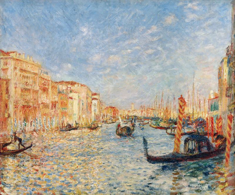 Renoir / Canal Grande in Venice / 1881 von Pierre-Auguste Renoir