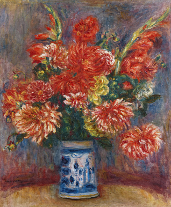 Dahlien von Pierre-Auguste Renoir