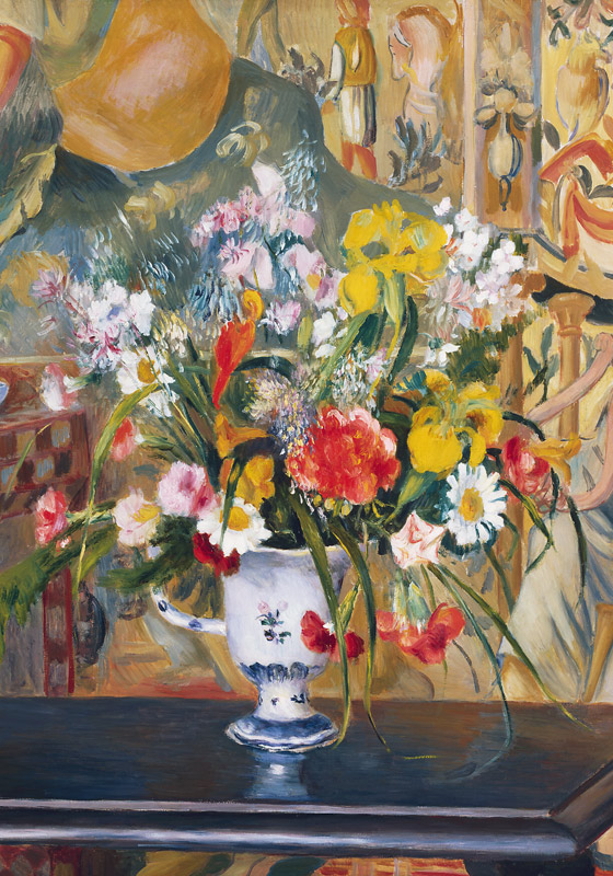 Flowers in a Vase von Pierre-Auguste Renoir