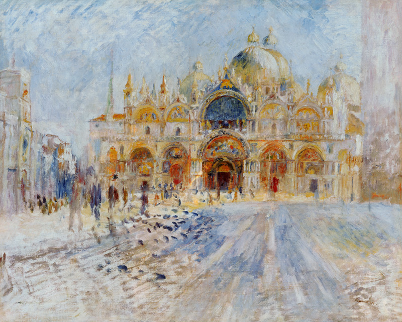 Markusplatz in Venedig von Pierre-Auguste Renoir