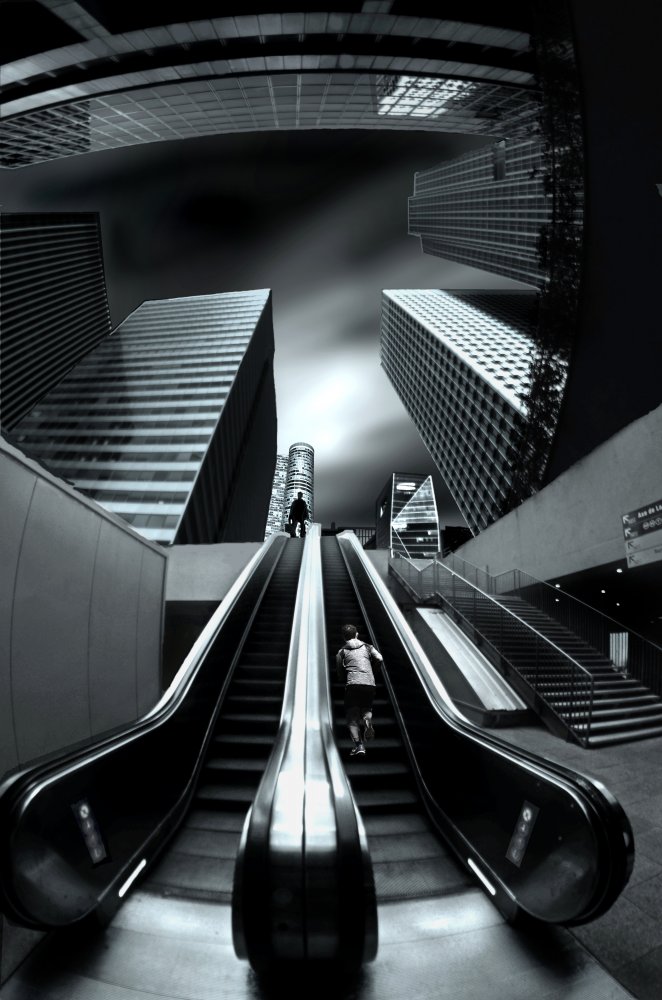 escalator to hell von Pierre Bacus