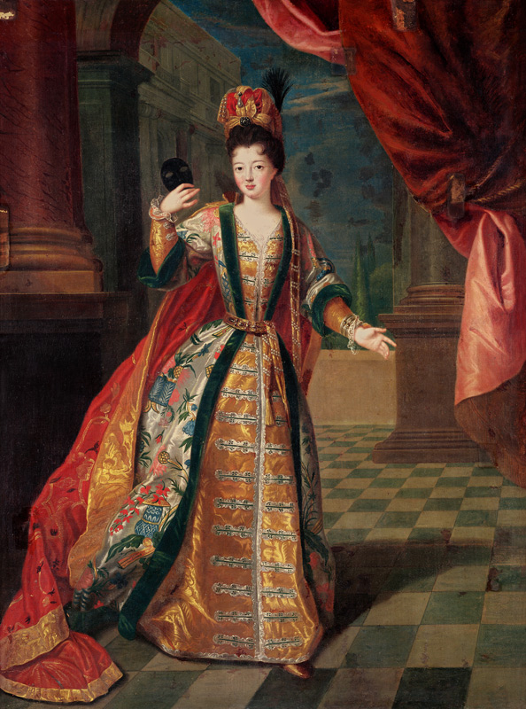 Portrait of a Woman in a Ball Gown von Pierre Gobert