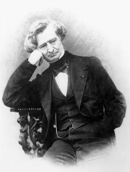 Portrait of Hector Berlioz (1803-69) (b/w photo)  von Pierre Petit