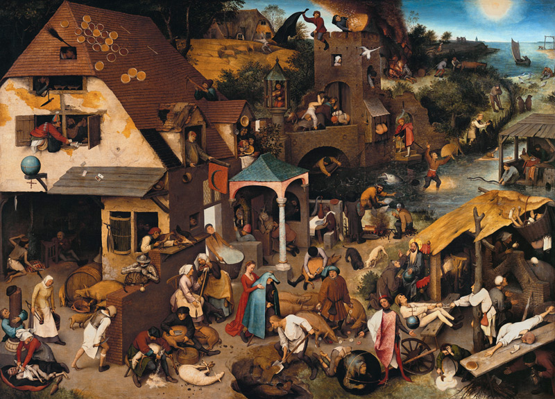 Die niederländischen Sprichwörter von Pieter Brueghel d. Ä.