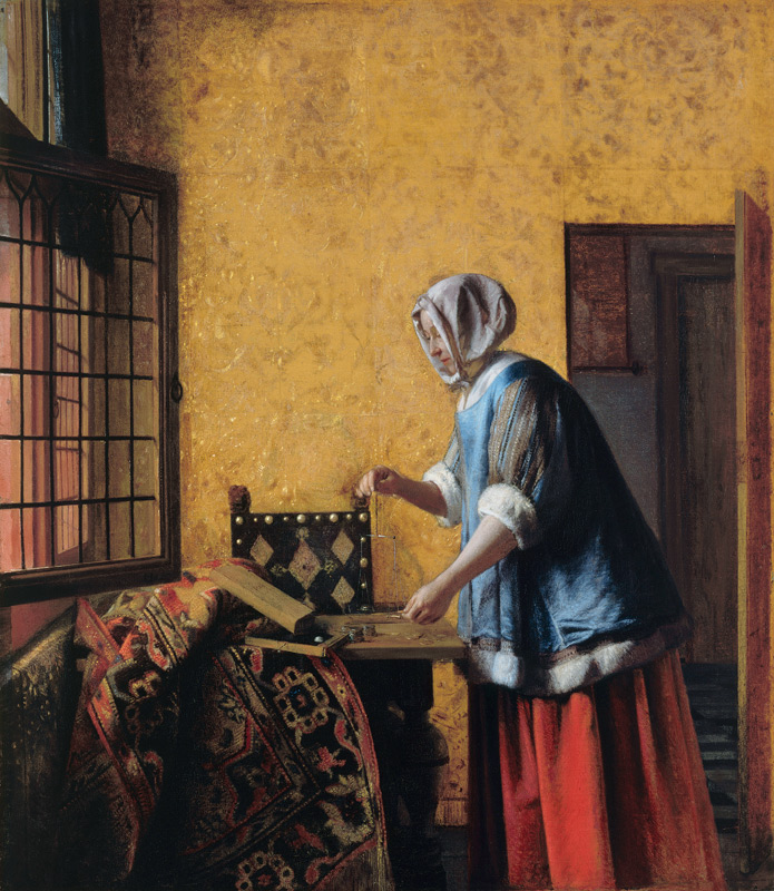 Die Goldwägerin von Pieter de Hooch