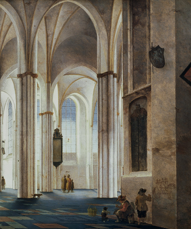 The Interior of the Buurkerk at Utrecht von Pieter Jansz. Saenredam