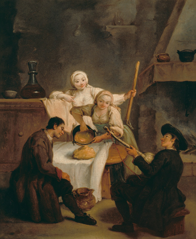 La Polenta. von Pietro Longhi