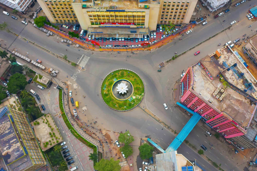 Shapla Square The landmark von Pinu Rahman