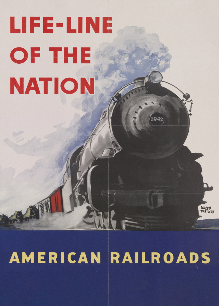 American Railroads - Life line of the nation von Plakatkunst