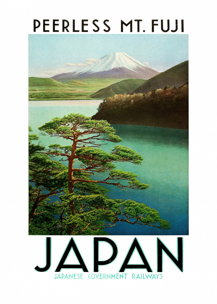 1930s Japan Travel Poster Japanese Government Railways von Plakatkunst