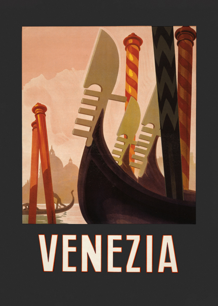 Venezia Poster Dark von Plakatkunst