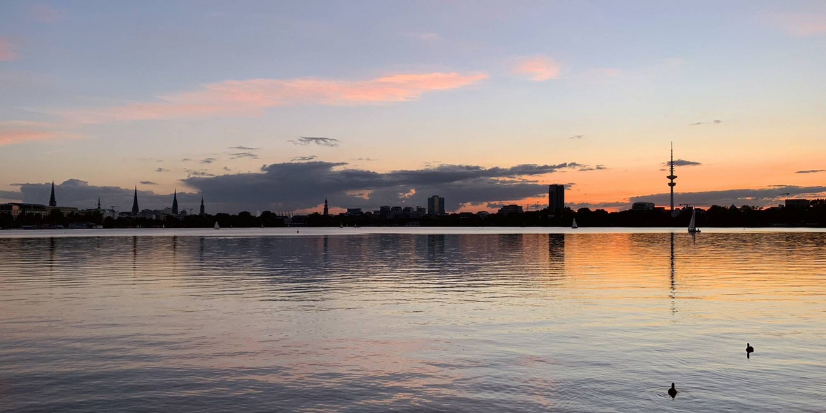 Alster Sunset 0.3 von Regina Porip