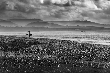 Kusamba salt farmer-Bali