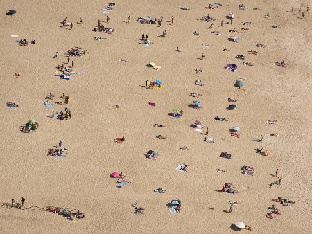 Colorful summer beach