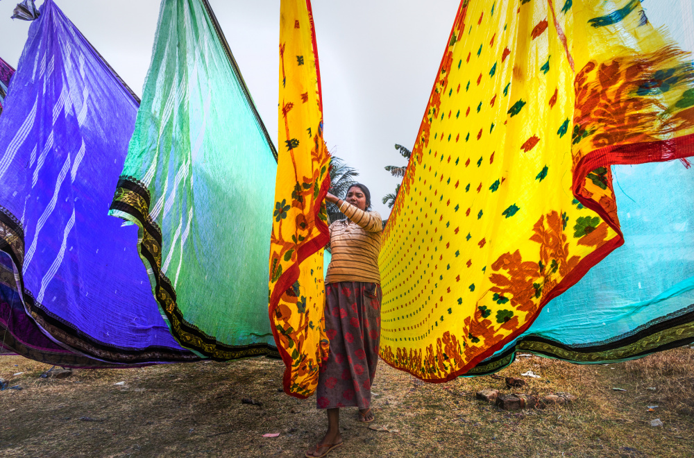 Drying cotton saree von Prithul Das