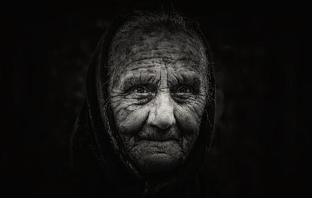 Romania portrait B/W