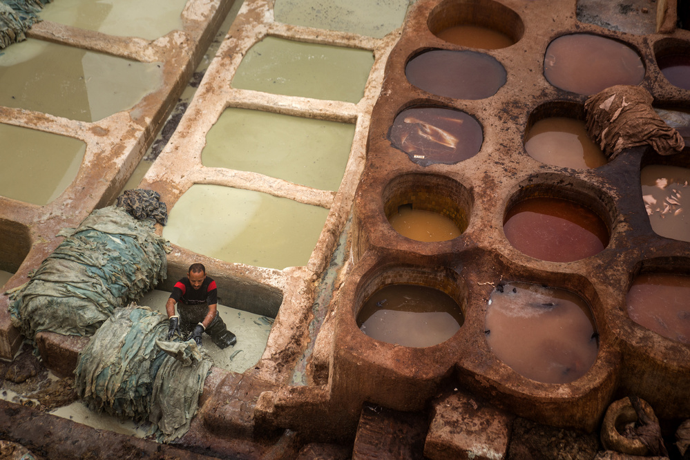 Tannery of Fes von Radu Dumitrescu