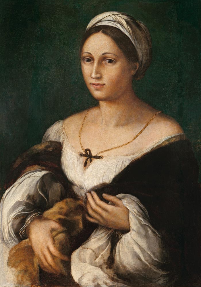 Bildnis einer jungen Frau (Donna Velata) von Raffael - Raffaello Santi