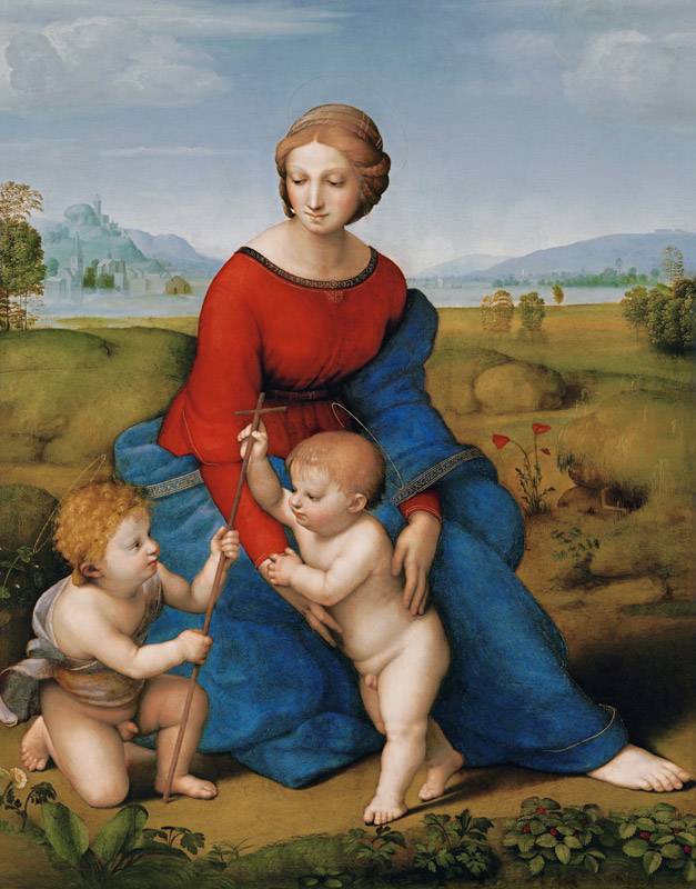 Madonna im Grünen von Raffael - Raffaello Santi