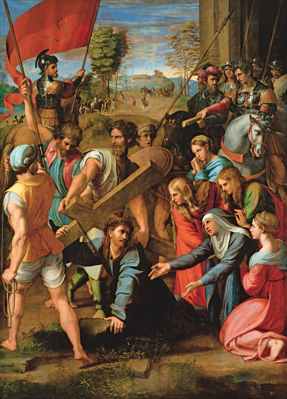 The Fall on the Road to Calvary von Raffael - Raffaello Santi