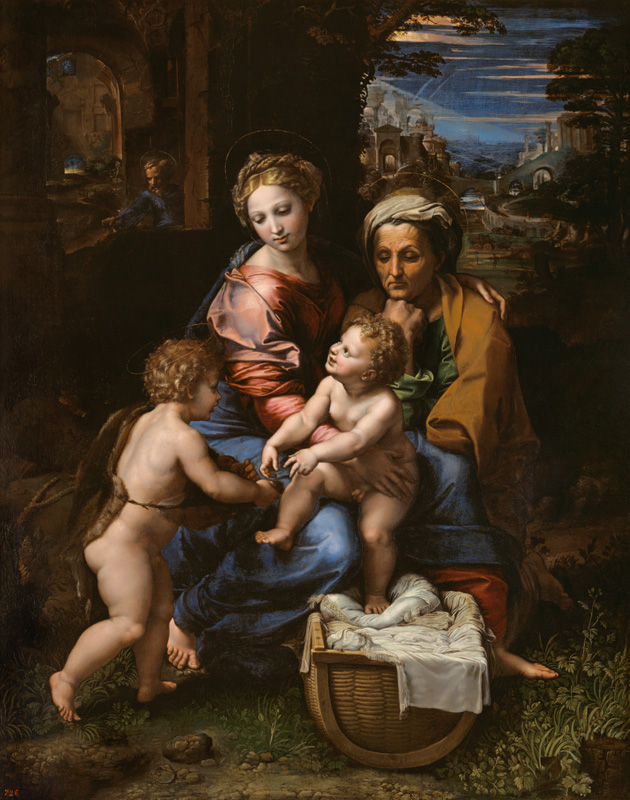 Die heilige Familie (La Perla)
 von Raffael - Raffaello Santi