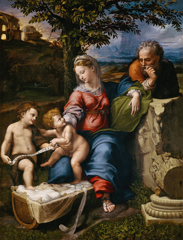 The Holy Family of the Oak Tree von Raffael - Raffaello Santi