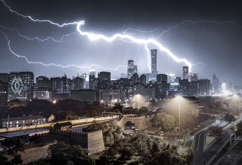 Lighting over Beijing von Ran Shen