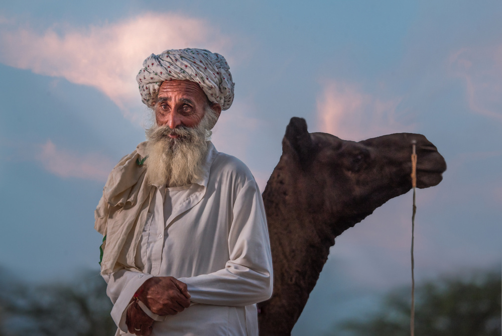 Shepherd at sunset von Rana Jabeen