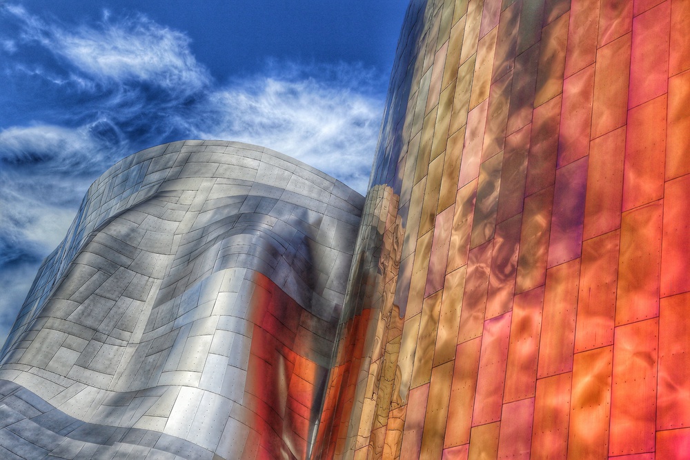 Gehry architecture, Seattle, Washington USA von Randall Osterhuber