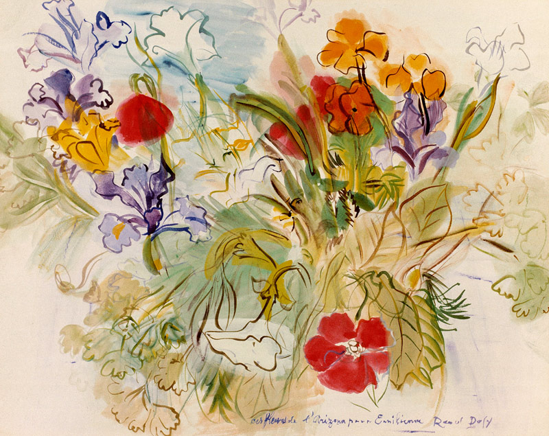 Flowers of Arizona for Emilia, 20th century von Raoul Dufy