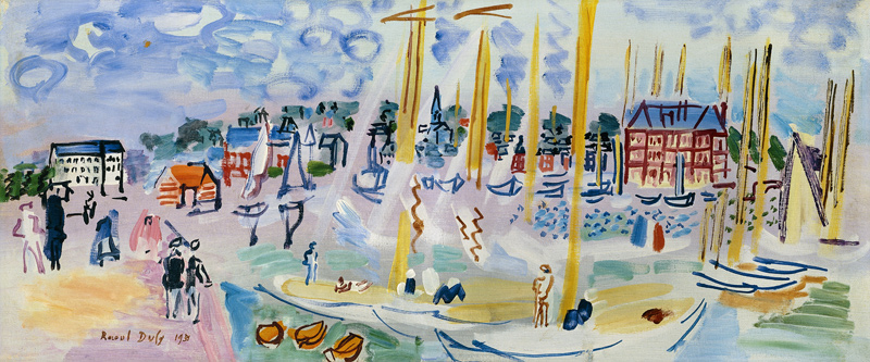 Sunday Deauville, Dimanche a Deauville von Raoul Dufy