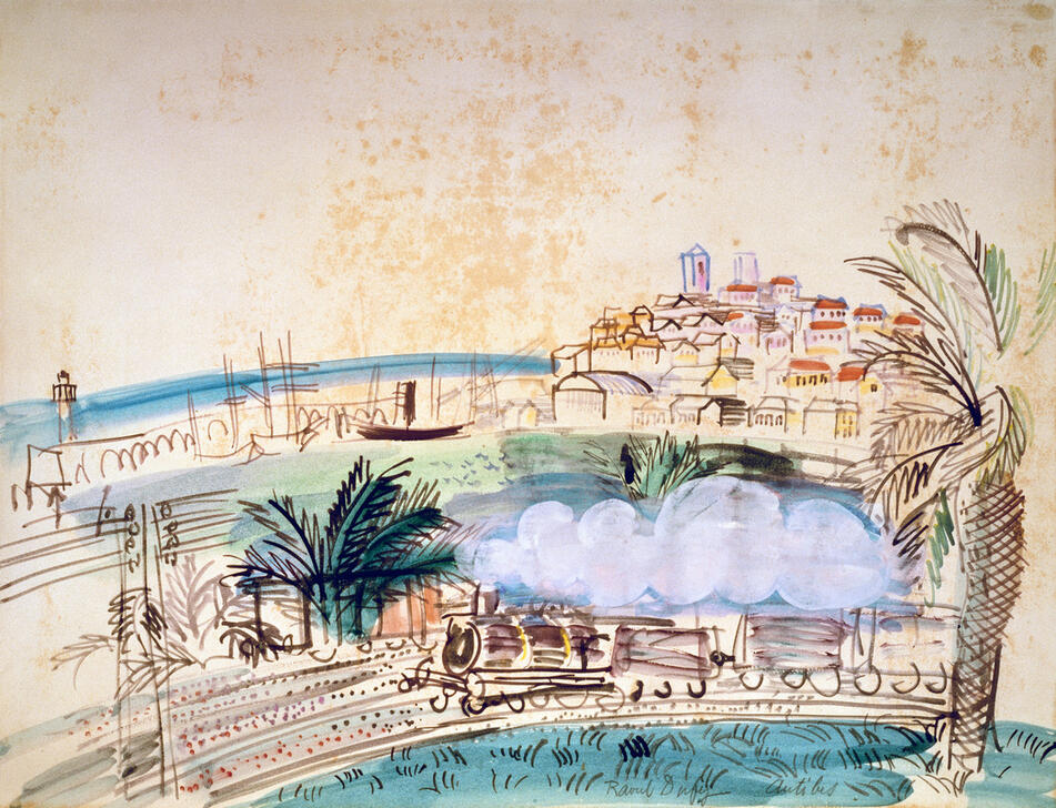 Antibes, The Railway von Raoul Dufy