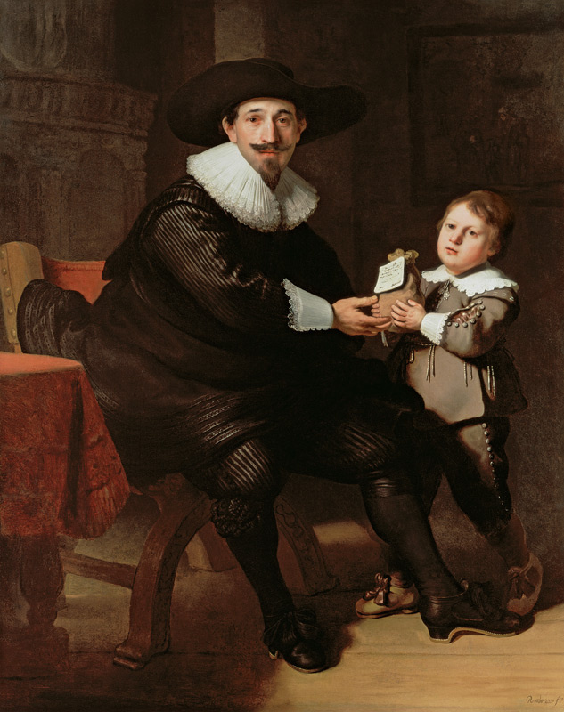 Jean Pellicorne und sein Sohn Kaspar von Rembrandt van Rijn