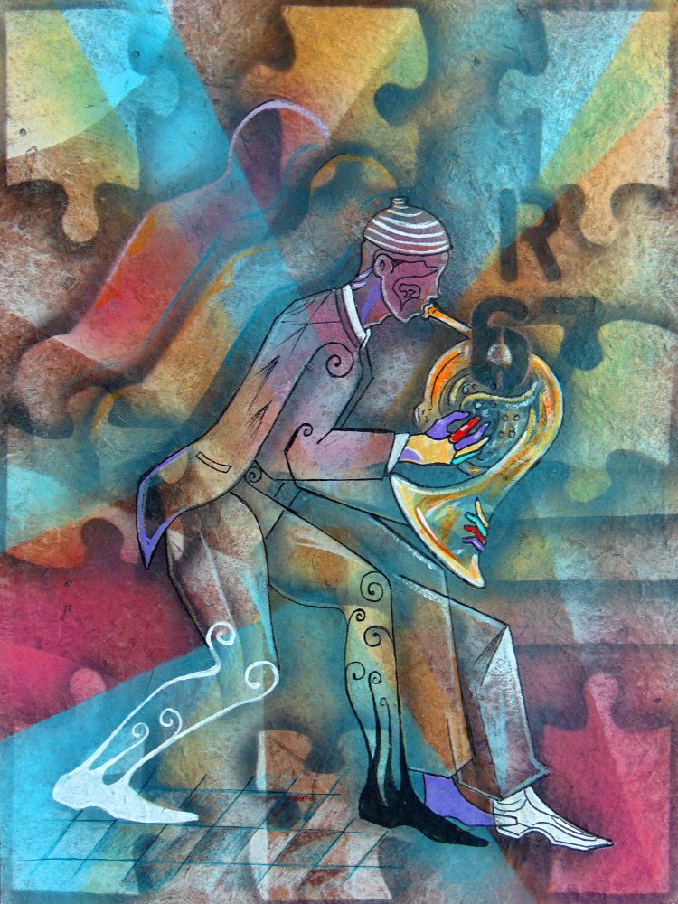 Musician in trance von Ricardo Maya