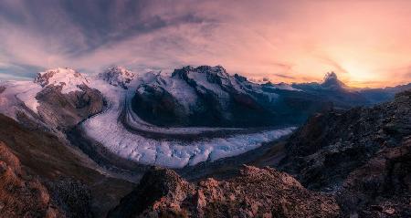 The Gorner Glacier