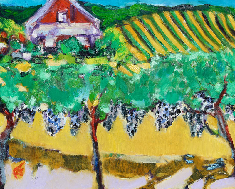 Merlot Grapes, Napa von Richard Fox