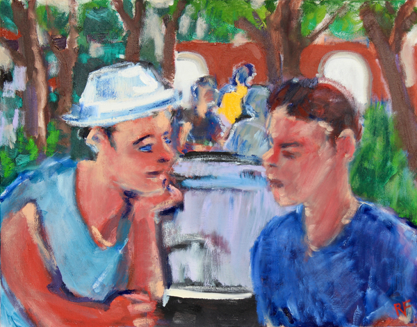 Conversation in the Park von Richard Fox