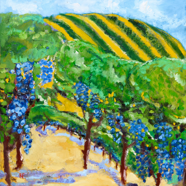 Vineyard and Rolling Hills von Richard Fox