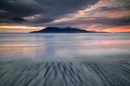 Sunset in Laig Beach