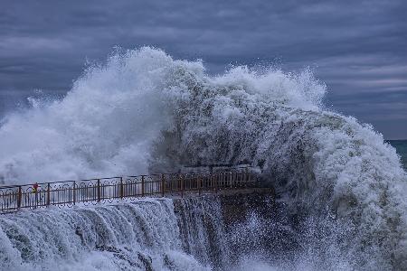 Big sea wave