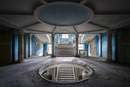 Dark Blue Staircase